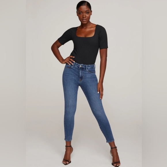 Good American Good Legs Slim Fit High Rise Jeans - Picture 3 of 10